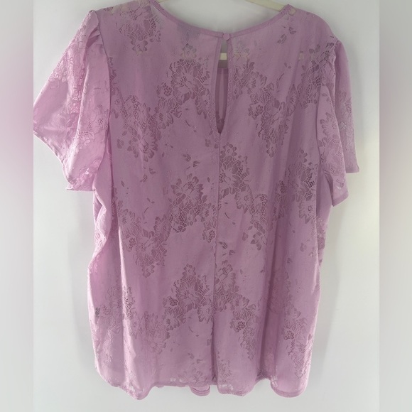Torrid Lavender Lace Blouse - Picture 3 of 13